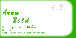 aron mild business card
