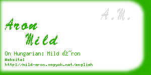 aron mild business card